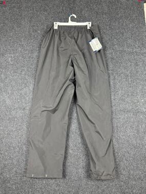 Flying Cross Rain Pants Large Regular Black Waterproof Side Zip NWT Nylon